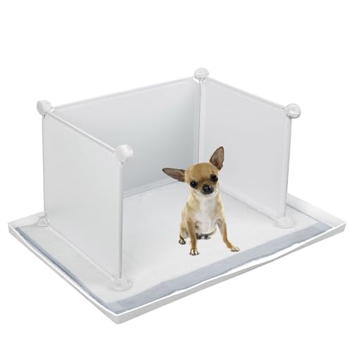 Hundetoilette mit hohen Wänden, für den Innenbereich, für X-Small Hunde wie Chihuahuas, Yorkshire. Kein Verschütten, Silikon-Urinierpad-Halter für Hunde, funktioniert mit den meisten Trainingspads und von Bencacawinstyle