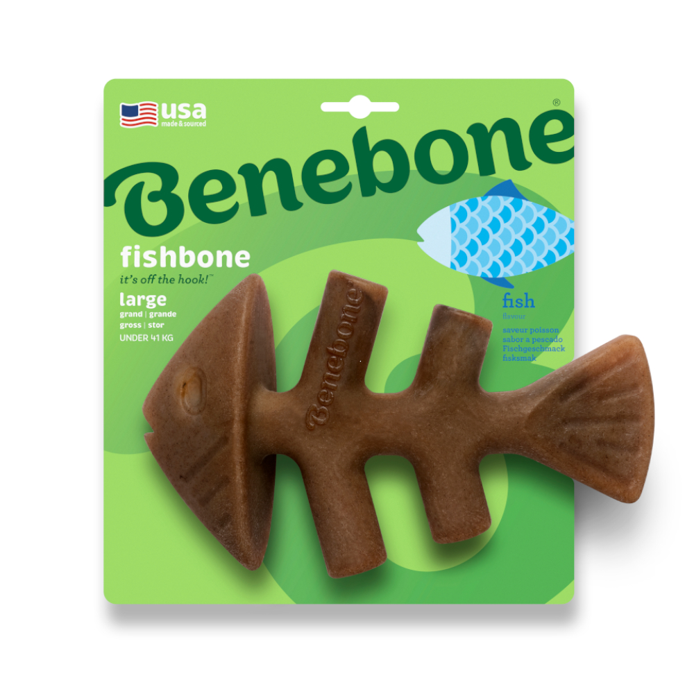 Benebone Fishbone - Large: ca. L 21 x B 12 cm von Benebone