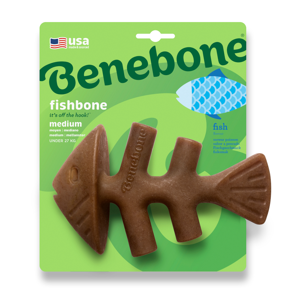 Benebone Fishbone - Medium: ca. L 18 x B 11,5 cm von Benebone