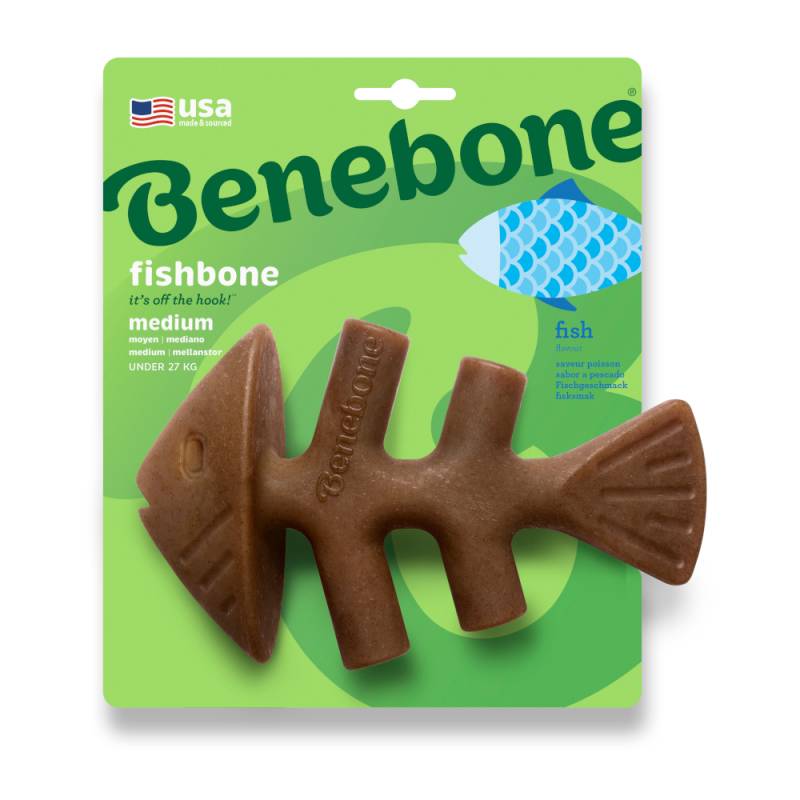 Benebone Fishbone - Medium: ca. L 18 x B 11,5 cm von Benebone