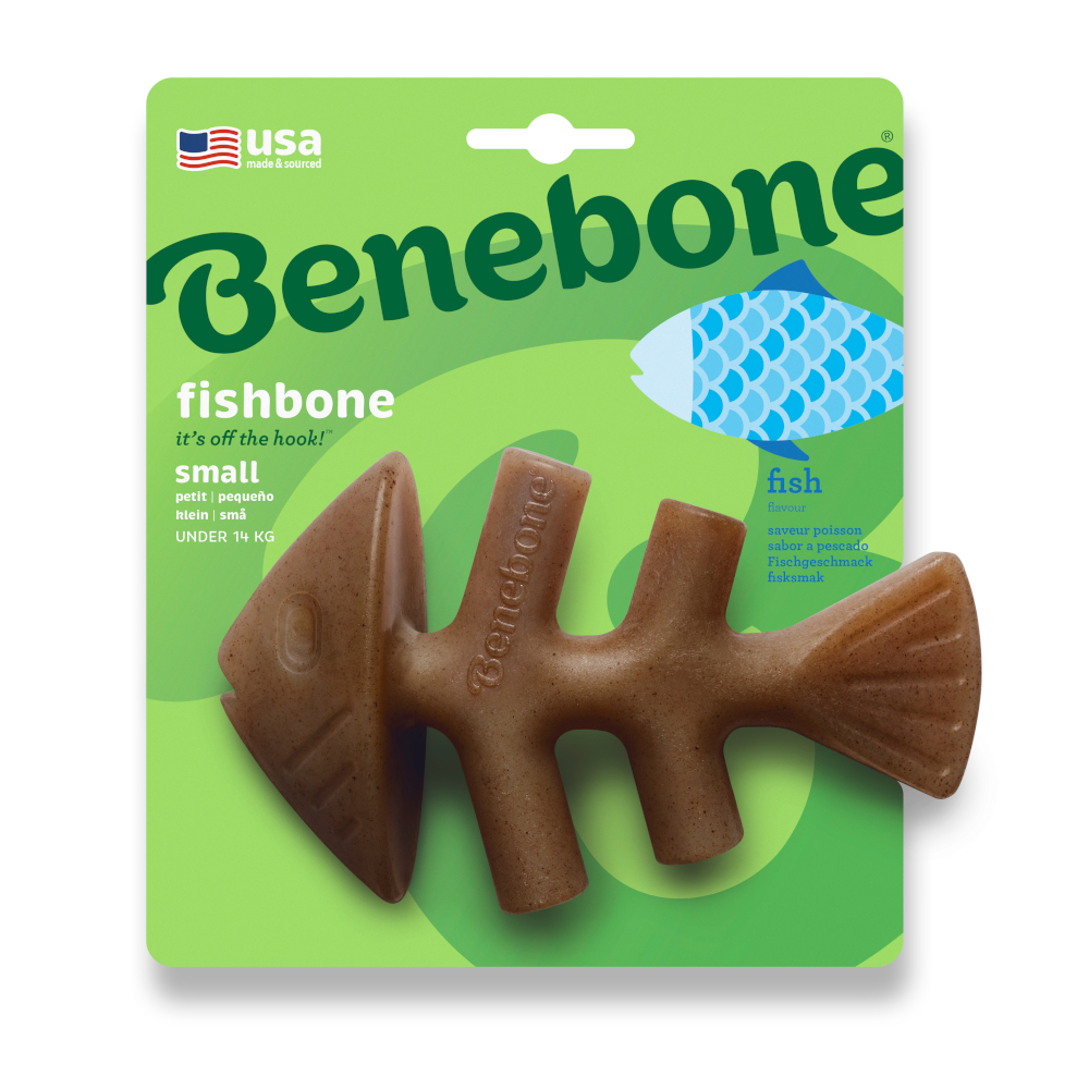 Benebone Fishbone - Small: ca. L 15 x B 9 cm von Benebone