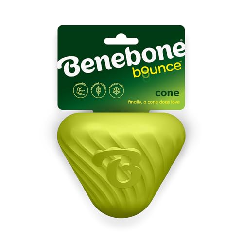 Benebone Hundespielzeug aus Naturkautschuk, interaktives Anreicherung, Leckerli-Spender – langsames Füttern – ideal für Mahlzeiten und Langeweile von Benebone