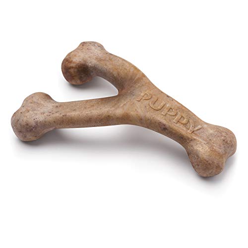 Benebone Puppy Wishbone Kauspielzeug für Hunde, echter Speck, mittelgroß von Benebone