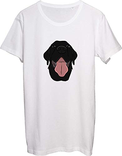 Dog Tongue 2 White Fan Artwork T-Shirt - 100% Ring Spun Cotton - Soft and Comfortable - DTG Printed XXL von BenefitClothing