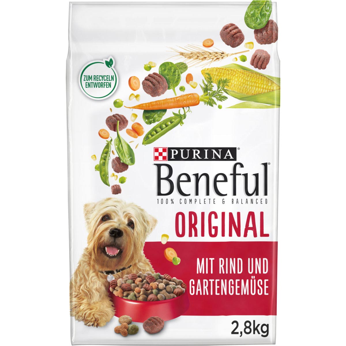 PURINA BENEFUL Original, Rind & Gemüse 2,8kg von Beneful