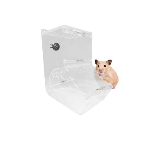 Benepoint Automatischer Hamster-Futterspender aus klarem Acryl, automatischer Futterspender für Haustiere, Futterspender, Hamsterfutter, Meerschweinchen-Futterspender für Kleintierfütterung und von Benepoint