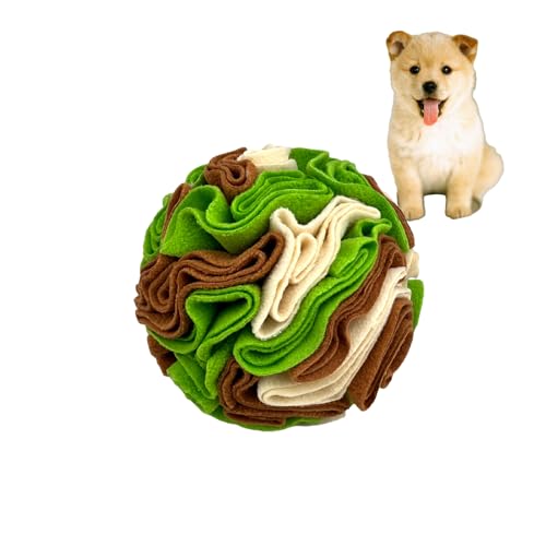 Benepoint Schnüffelball für Hunde, interaktiver Schnüffelball, Hundeanreicherung, Schnüffelball, Hunde-Puzzle-Futterstation für Übung, Schnüffeltraining und langsames Füttern (Avocado, 15 cm) von Benepoint