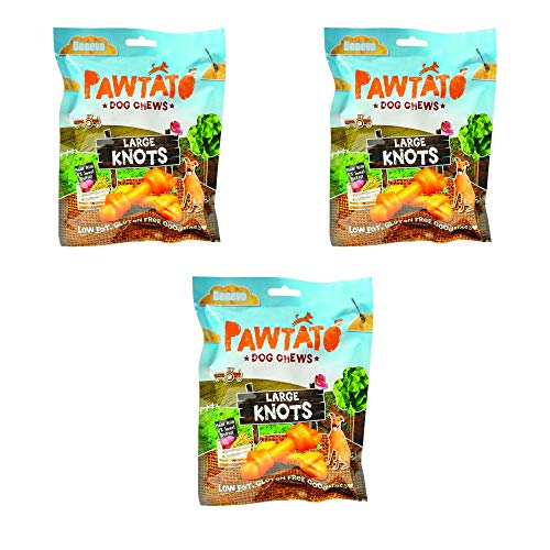 Benevo Pawtato Kauspielzeug für Hunde, groß, 180 g, 3 Stück von Benevo