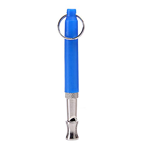 Benoon Edelstahl Hundetraining Pfeife Mit Ring, Haustiere Ultraschall Schallflöte Anti-Lost Tool Pet Supplies Blau von Benoon