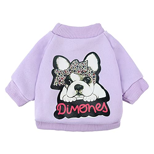 Benoon Hunde-Sweatshirt für den Winter, mit Cartoon-Muster, leuchtende Farbe von Benoon