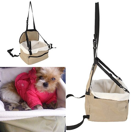 Benoon Weiche Haustier Hund Welpe Katze Kitty Autositz Booster Sitz Träger Auto Leine Tasche, Pet Booster Sitze Pet Reisezubehör von Benoon