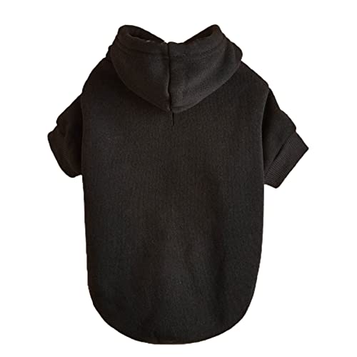 Haustier-Kapuzenpullover für Welpen, Katzen, Baumwolle, warm, einfarbig, hält warm, weiche Textur, modisches Haustier-Kostüm für Herbst und Haustier, klassisches Haustierzubehör von Benoon