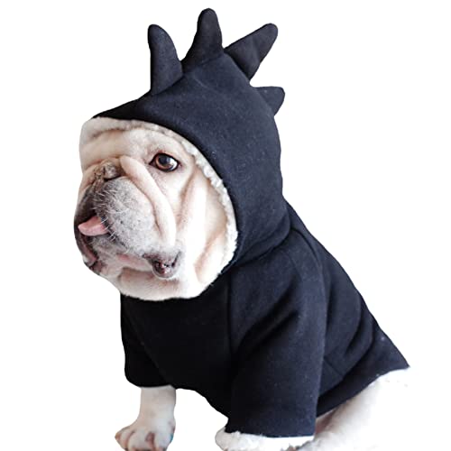 Haustier Welpe Katze Niedlich Baumwolle Warm Hoodies Mantel Pullover Haustier Kleidung Verschleißfest Kaschmir Haustier Hund Warm 2 Bein Kapuzenmantel Dekor für Herbst Hund Pullover für von Benoon