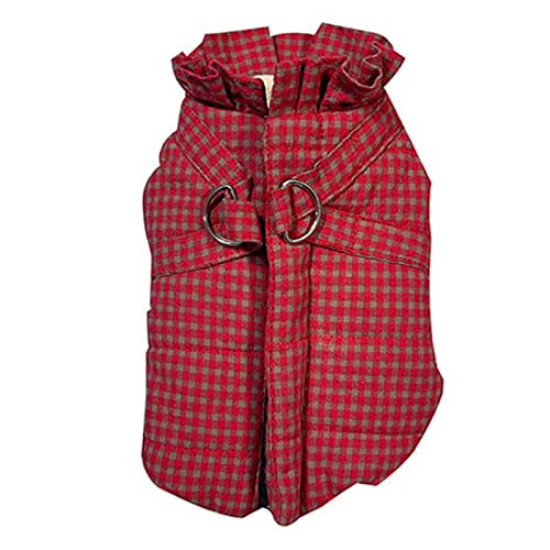 Haustier Welpen Katze Niedlich Baumwolle Warm Hoodies Mantel Pullover Hund Winter Mantel Geruchlos Pet Supplies Plaid Hundejacke für Outdoor Hundejacke für Hund von Benoon