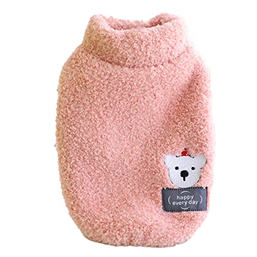 Pet Puppy Cat Cute Cotton Warm Hoodies Coat Sweater Pet Kleidung Cartoon Bear Print Dress-up Button Closure Cute Pet Dog Kitten Vest Coat Outfit für Winter Pet Kleidung Steh-up von Benoon