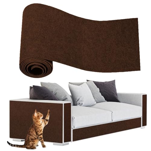 Beojonvy Selbstklebend Kratzteppich Katze Wand, DIY Kletternder Kratzbretter Katzen, Teppich Kratzmatte Katze, Kratzwand Kratzschutz Geeignet für Sofas, Wände und Möbel 40 cm x 200 cm von Beojonvy