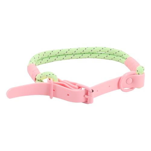 Beowanzk Hundehalsband, Welpenhalsbänder, Hundehalsband Mittel, Hundehalsband Kleiner Hund, Welpenhalsband, Hundehalsbänder, Kleine Hundehalsband, Hundehalsbänder Medium (Rosagrün M) von Beowanzk