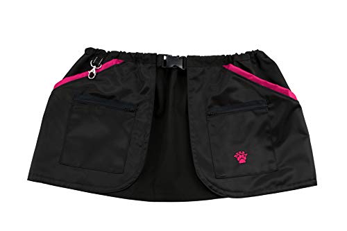 Berra Hundesportweste Trainingsgürtel halbe Weste Trainingsweste Dummyweste … (S = 108cm, schwarz/pink) von Berra