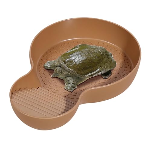 Tortoise Water Bowl | Anti -Schlupf -Schildkrötenbadetool - Aquariumverzier, Schildkrötenzubehör, Schlangenwasserschale Für Gecko, Schlange, Schildkröte, Bärtiges Drachenbad von Berriphonia