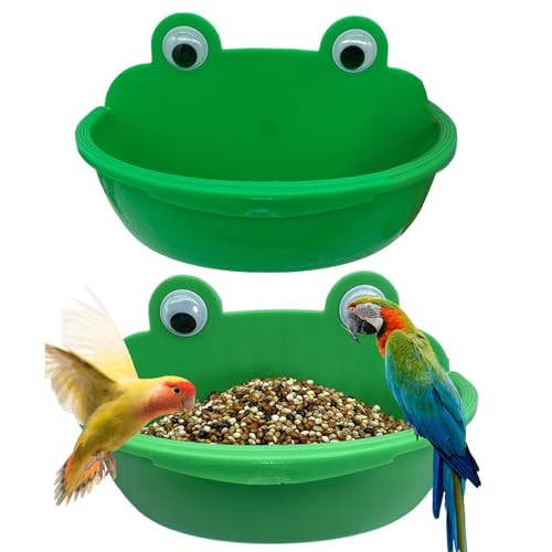 Vogelschalen – Vogelschale aus Edelstahl, hängend, Futter- und Wasserschale | sicherer Käfigständer ohne Spike, leicht zu reinigen, langlebige Vogelschüssel für Papageien Vogelschalen – Vogelschale aus Edelstahl, hängend, Futter- und Wasserschale | sicherer Käfigständer ohne Spike, leicht zu reinigen, langlebige Vogelschüssel für Papageien von Berriphonia