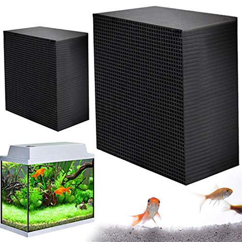 BesDirect Öko-Aquarium Wasseraufbereiter Würfel, ultrastarke Filtration Aquarium Aktivkohle Wasserreiniger Filter, schnelle Wasseraufbereitung, Geschenke für die Inneneinrichtung (10x10x10cm) von BesDirect