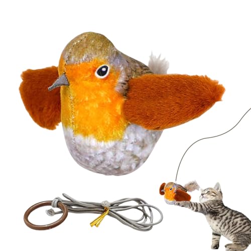 Besreey 2 Jouets Interactif Électriques Pour Chaton Avec Voix d'Oiseau Réaliste, Jouet interactif Pour chatbaguette, Jouet Grinçant Pour Chat Rechargeable, interactiveBirdie Jouet Pour Chat von Besreey