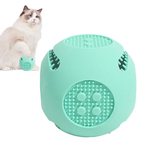 Besreey Aspensing Ball, Hundefuttermittelball - Interaktives Anti -Erstickung Slow Feeder Treat Toy | Tragbares Rätsel für Lebensmittelabgabe, farbenfroher Hund Teether für beißende Unterhaltung von Besreey