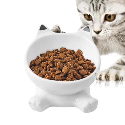 Besreey Erhöhte Katzenschüssel - Erhöhter Futternapf,Schräge Keramikschale Mit Rutschfester Basis Und Auslaufsicher Für Haustiere Besreey Erhöhte Katzenschüssel - Erhöhter Futternapf,Schräge Keramikschale Mit Rutschfester Basis Und Auslaufsicher Für Haustiere von Besreey