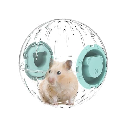 Besreey Hamster -Übungskugel, Hamster Running Ball Toy - Stressabbau sicherer Hamsterball,Atmungsaktives transparentes Haustier -Übungsrad für Haustier -Rennmäuse von Besreey