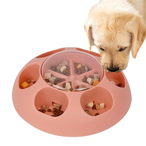 Besreey Hunde-Puzzle-Futterspender-Spielzeug, interaktives Slow-Futterspender-Spielzeug - Treat Dog Slow Feeder Puzzlespielzeug,Training Mental Stimulation Anreicherungsspielzeug Gehirnfutterspender von Besreey