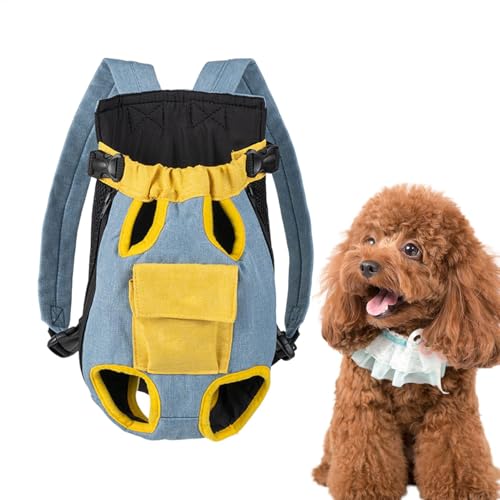 Besreey Hundeträger -Rucksack, Rucksackhundträger - Verstellbare Beine aus Reisetasche für Katze,Kleine Welpenzubehör, tragbare Tragetasche für kleine mittelgroße Hunde Katzen Welpen von Besreey