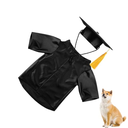Besreey Hut & Talar Für Hunde | Waschbares Abschluss-Outfit für Kleintiere | Waschbare Shirt-Outfits Für Kleine Hunderassen Bei Feiern & Partys Besreey Hut & Talar Für Hunde | Waschbares Abschluss-Outfit für Kleintiere | Waschbare Shirt-Outfits Für Kleine Hunderassen Bei Feiern & Partys von Besreey