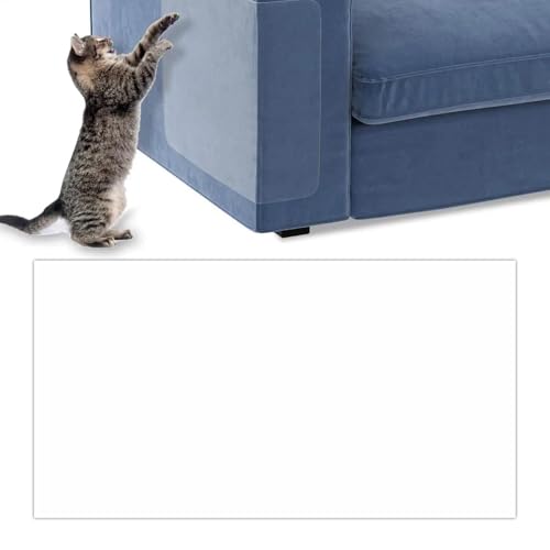 Besreey Katzenkratzklebeband, Möbelband für Katze Kratzer, Transparenter Sofa PVC -Beschützer für Cat Scratch, Kätzchen Training Pad Frosted Home Möbel Schutzaufkleber für Couch, Bett von Besreey