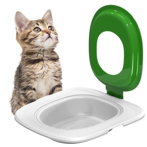 Besreey Katzenstreu-Toilettentrainer,Katzentoiletten-Trainingsset - Sandkastenmatte Katzentrainer | Wiederverwendbare Sandkastenmatte für Katzen, hygienisches Katzentöpfchen-Trainer-Set für die von Besreey