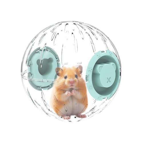 Besreey Run-Age-Training Ball für Haustier, Hamster-Übung Ball, Stressabbau sicherer Hamsterball, Atmungsaktives transparentes Haustier -Übungsrad für Haustier -Rennmäuse von Besreey