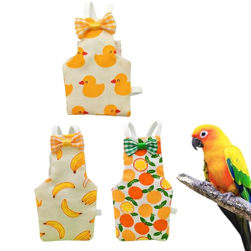 Besreey Vogelwindel | Fluganzug Vogelwindel Kleidung | DREI Stück Atmungsaktive Baumwolle Mit Gurt Waschbare Kleidung Für Haustiere Für Wellensittich Sittich Kanarienvogel Ara Halloween Besreey Vogelwindel | Fluganzug Vogelwindel Kleidung | DREI Stück Atmungsaktive Baumwolle Mit Gurt Waschbare Kleidung Für Haustiere Für Wellensittich Sittich Kanarienvogel Ara Halloween von Besreey