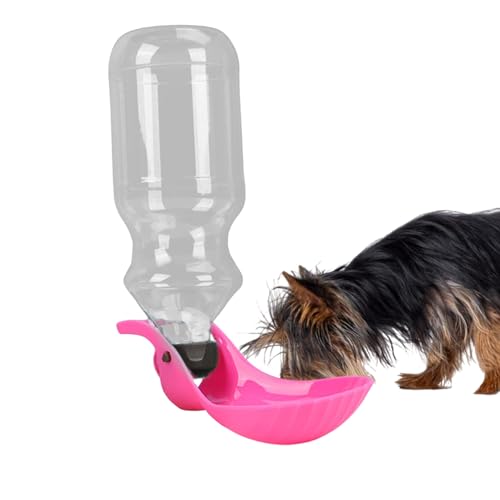 Reise-Wassernapf für Hunde | Tragbarer Haustier-Wasser-Futterspender mit faltbarem Trinkbecher – auslaufsicher, 450 ml Hunde-Wasserflasche für Outdoor-Wandern, Reisen Besreey von Besreey