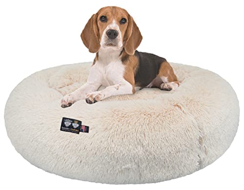 Bessie and Barnie Ultra Plush Deluxe Comfort Haustierbett für Hunde und Katzen, Blondie (mehrere Größen) – maschinenwaschbar,, wendbar, langlebig, weiche Stoffe von Bessie + Barnie