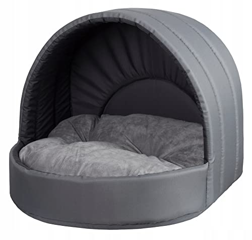 Best For Pets Hundehütte Hundebett Tierbett Katzenbett (Grau, 62x52 cm) von Best For Pets