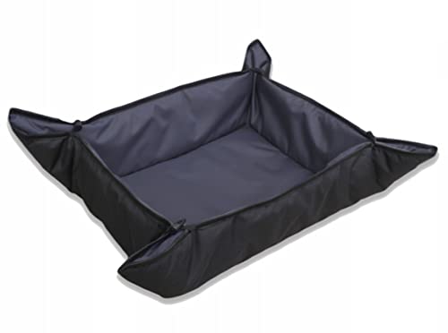 Best For Pets Hundebett Hundekissen Hundematte Zweiseitig Wasserdicht Tierbett Katzenbett (Anthrazit-schwarz, 70x60) von Best For Pets