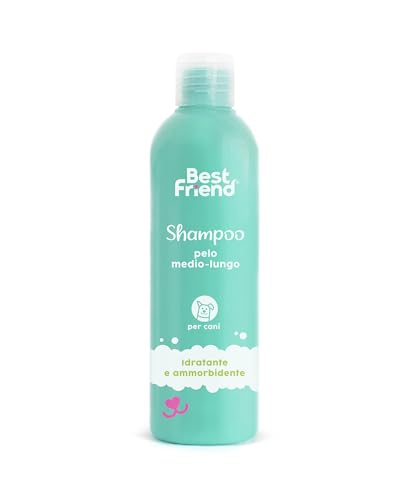 Best Friend - Feuchtigkeitsspendendes Shampoo für Hunde mit mittel- bis langem Haar: Weichmachend, nährend und glänzend, reduziert Knoten und Macht das Fell geschmeidig und glänzend | 250 ml von Best Friend