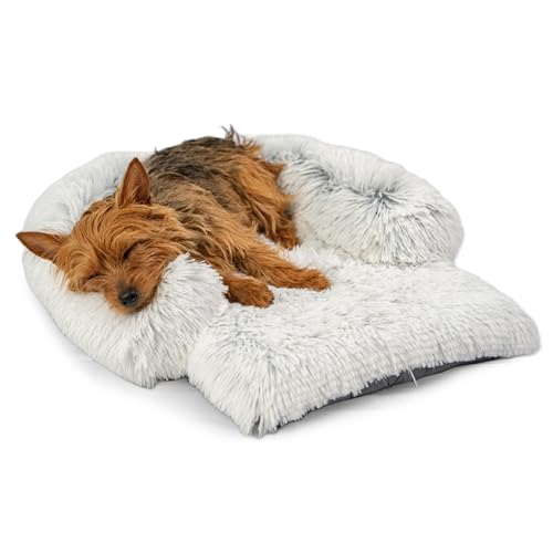 Best Friends by Sheri Bolster Nap Mat - Hundematte mit Polsterrand für Hundebox - waschbar - Frostgrau - S 56 x 46 cm von Best Friends by Sheri