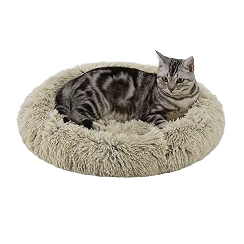 Best Friends by Sheri The Original Calming Katzenbett, oval, 53 x 48 cm, Taupe von Best Friends by Sheri