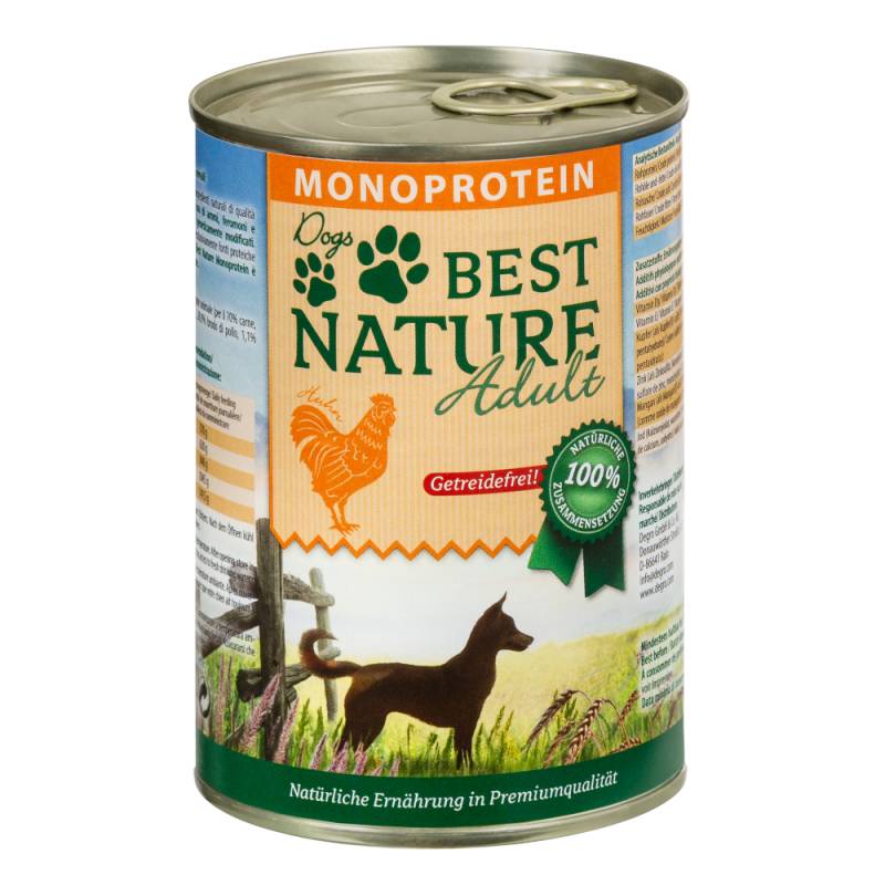 Best Nature Adult Dog Monoprotein 6 x 400 g - Huhn von Best Nature