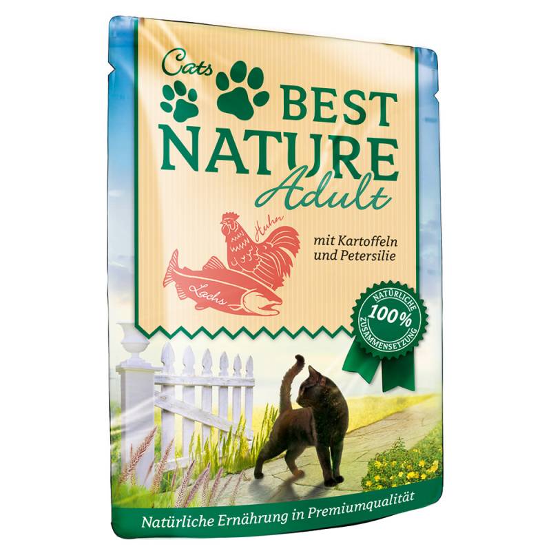 Best Nature Cat Adult 16 x 85 g - Lachs mit Huhn & Kartoffel von Best Nature