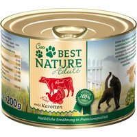 Best Nature Cat Adult 6 x 200 g - Rind, Pute & Karotten von Best Nature