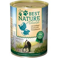 Best Nature Cat Adult 6 x 400 g - Geflügel & Kaninchen von Best Nature