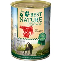 Best Nature Cat Adult 6 x 400 g - Rind, Pute & Karotten von Best Nature