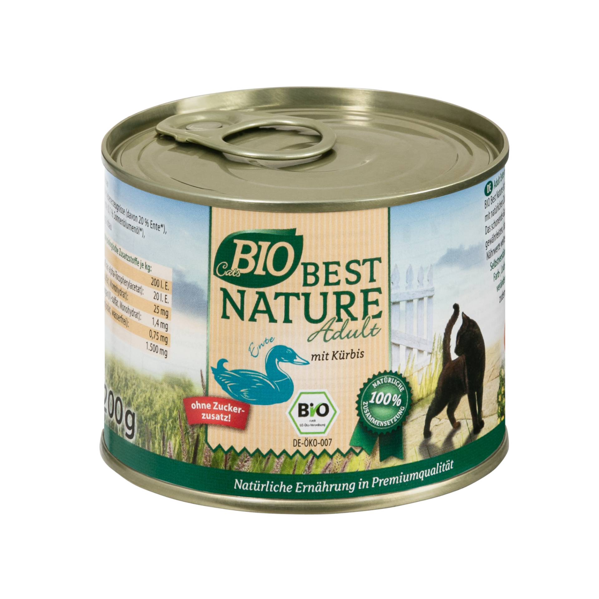 Best Nature Cats Bio Ente und Kürbis - 6 x 200 g Best Nature Cats Bio Ente und Kürbis - 6 x 200 g von Best Nature