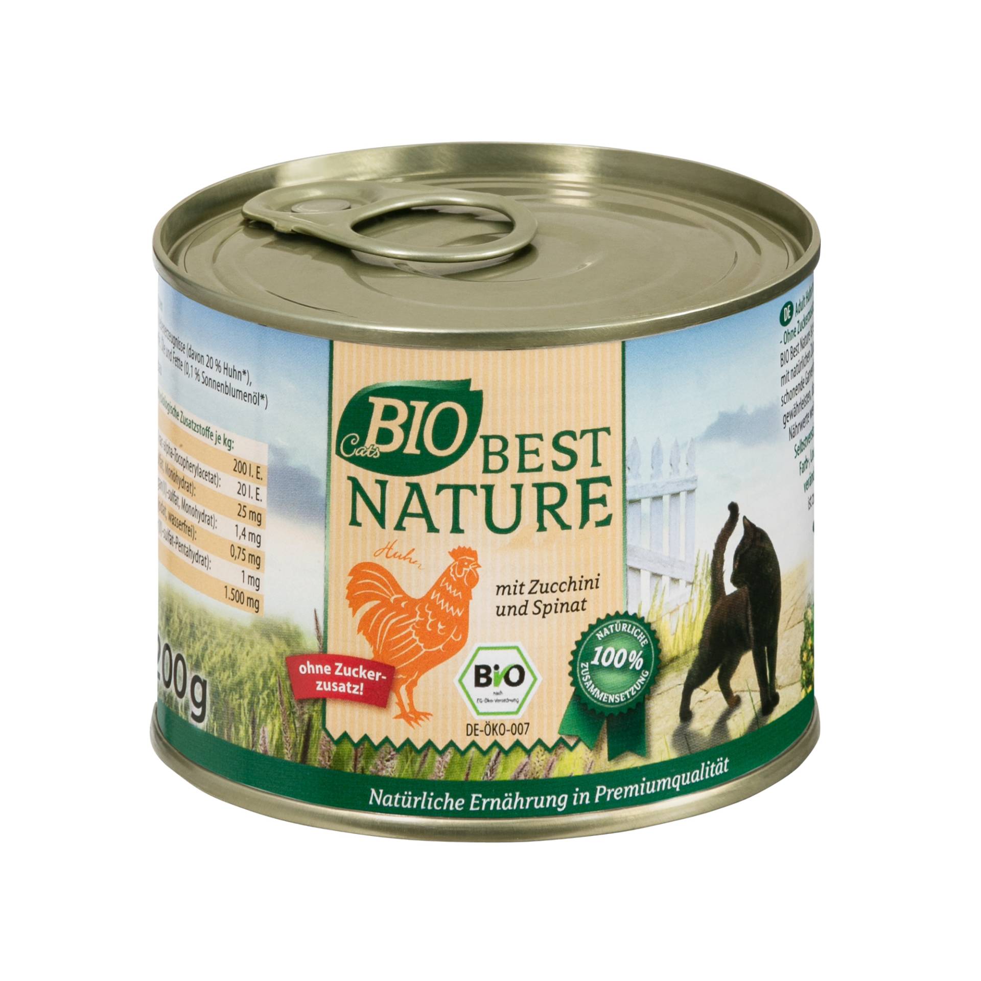 Best Nature Cats Bio Hähnchen und Zucchini - Sparpaket: 12 x 200 g Best Nature Cats Bio Hähnchen und Zucchini - Sparpaket: 12 x 200 g von Best Nature